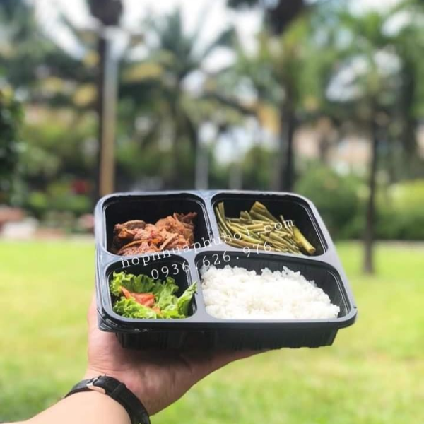 HỘP NHỰA ĐƯNG CƠM 4 NGĂN JB26